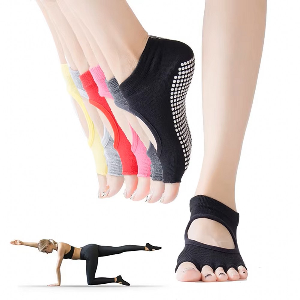 جوارب يوغا بدون ظهر بخمسة أصاب - مراجعة Medias Para Pilates Y Yoga وسعره